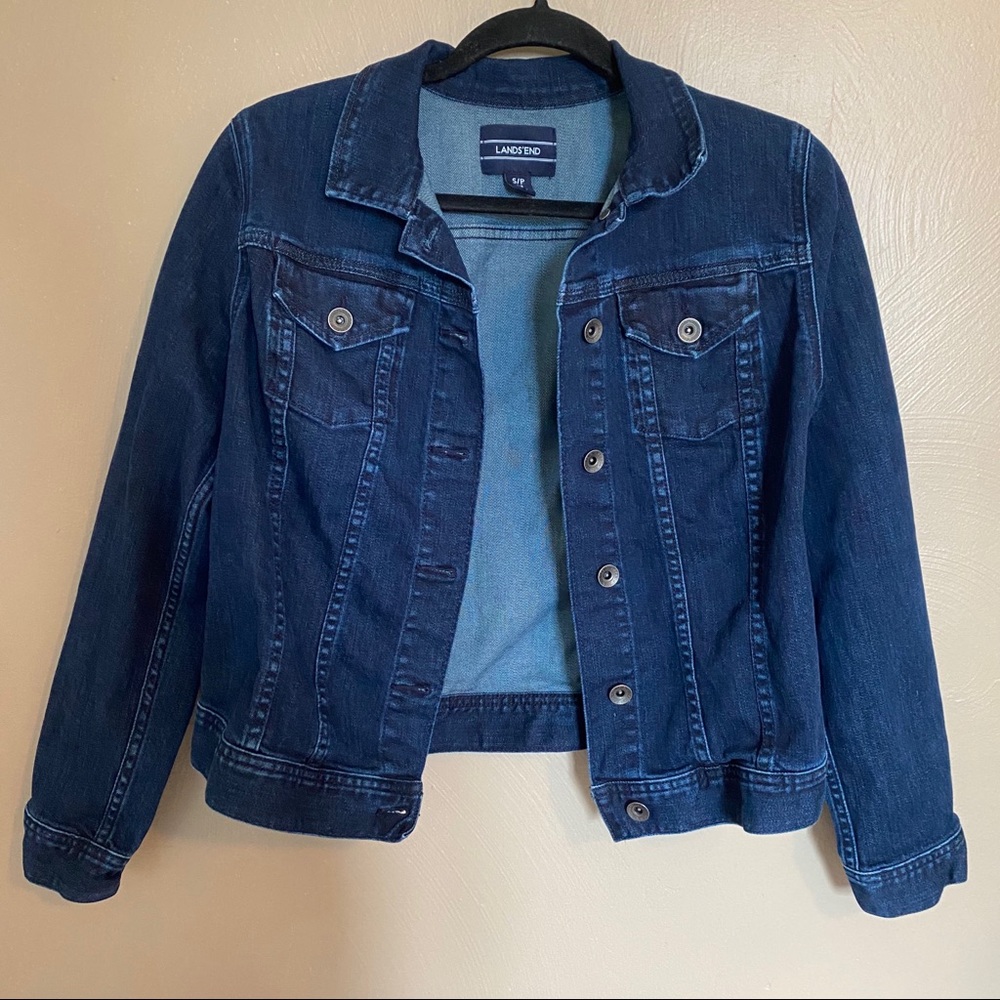 Blue denim jacket Land’s End
